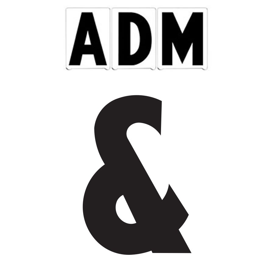 8" on 9"(H) Black ADM Font Ampersand Gemini Pronto Changeable Copy