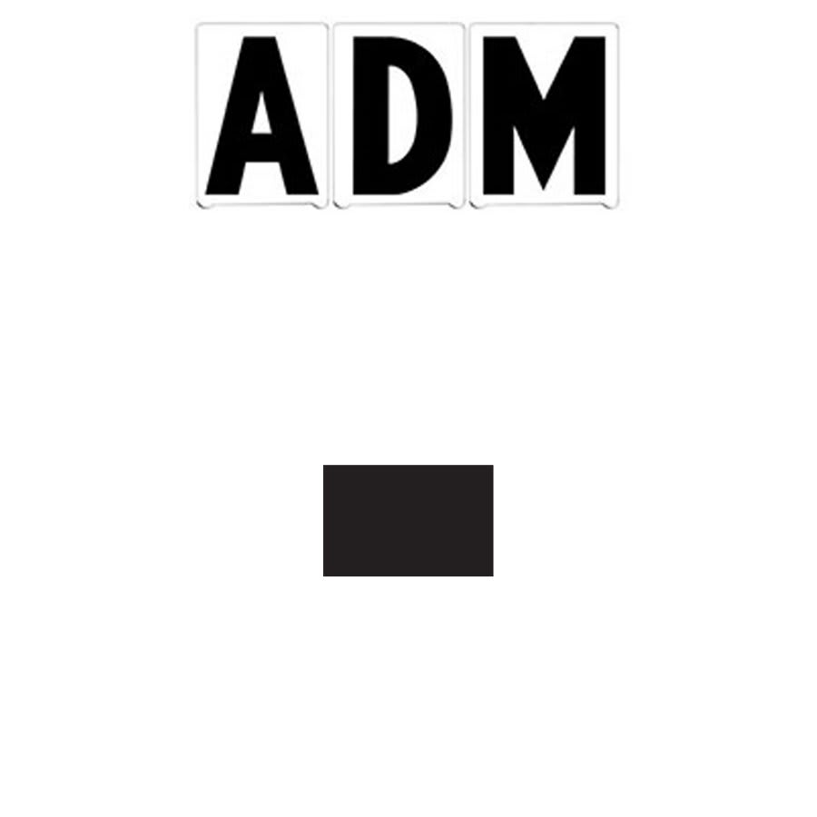 8" on 9"(H) Black ADM Font Dash Gemini Pronto Changeable Copy