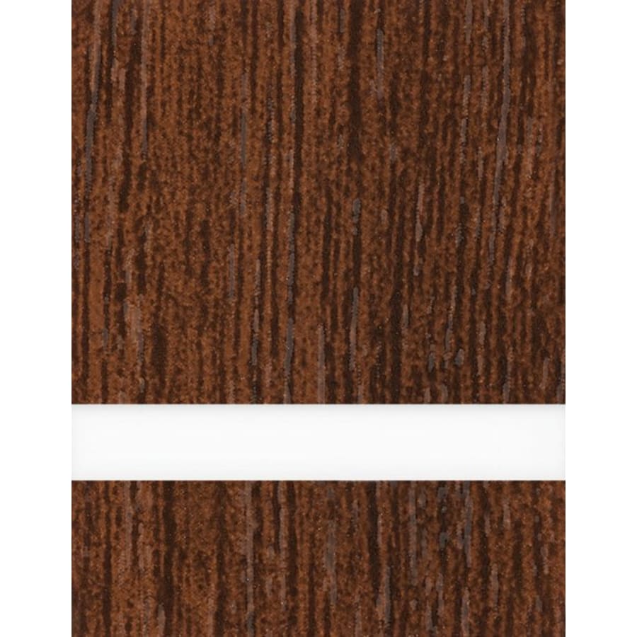 23 1/2" x 24" x 1/16" Walnut/White Matte Duets Rotary Indoor Plastic
