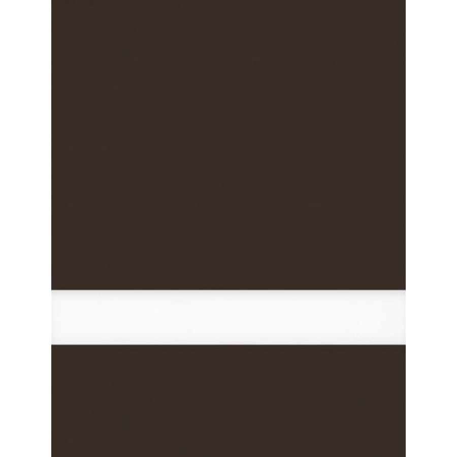 24" x 24" x 1/16" Chocolate Brown/White Matte Duets Rotary Indoor Plastic
