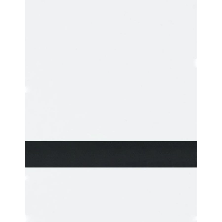 24" x 24" x 1/16" White/Black Matte Duets Rotary Indoor Plastic