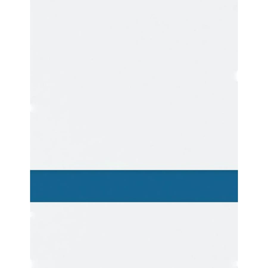 24" x 24" x 1/16" White/Blue Matte Duets Rotary Indoor Plastic