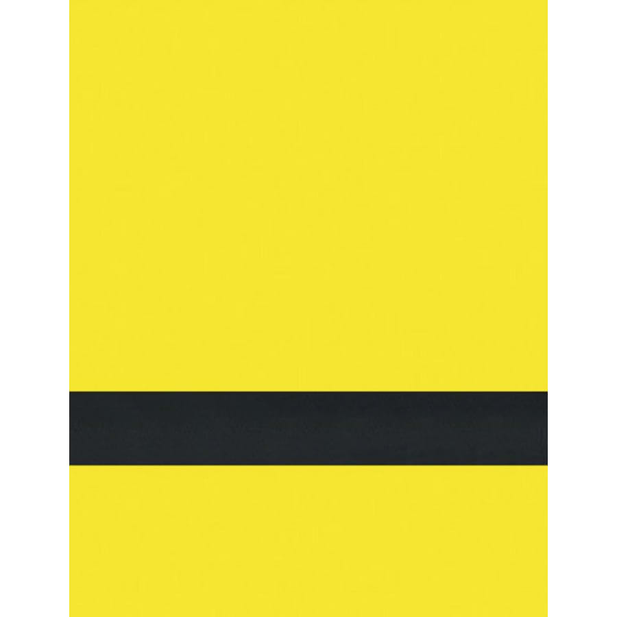 24" x 24" x 1/16" Yellow/Black Matte Duets Rotary Indoor Plastic