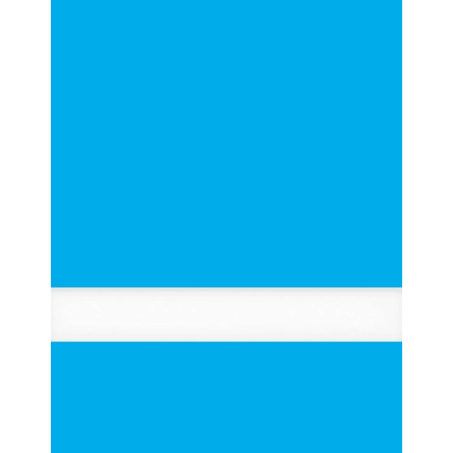 12" x 24" x 1/16" Light Blue/White Matte Duets Rotary Indoor Plastic