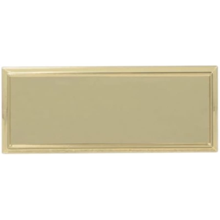 3" x 1" Gold Square Corner Plastic Badge Frame