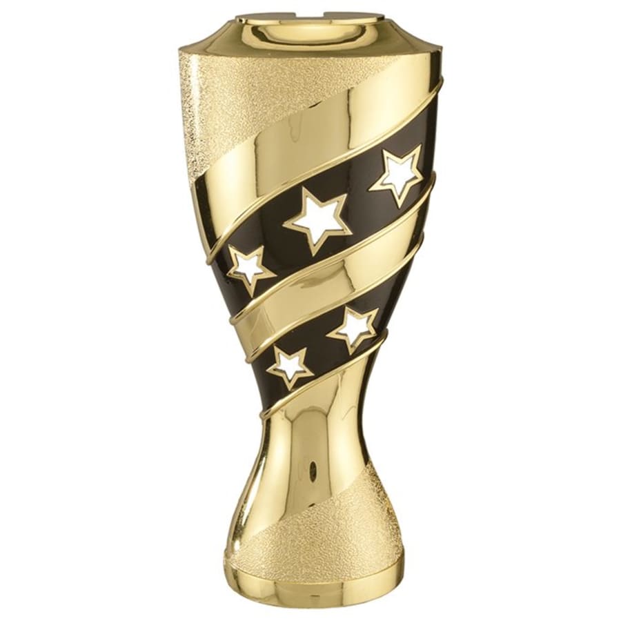 6" Gold/Black 5-Open Stars Riser