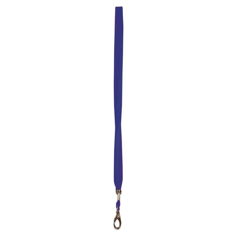 3/8" x 36" Blue Lanyard with Hook and Adjustable Ball