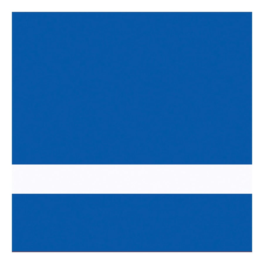 24" x 49" x 1/16" Matte Blue/White Gemini Duets Selects