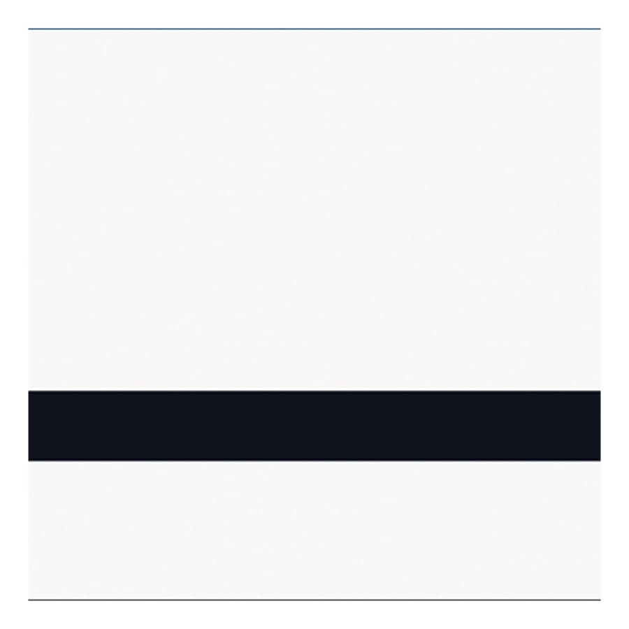 12" x 24" x 1/16" Matte White/Black Gemini Duets Selects