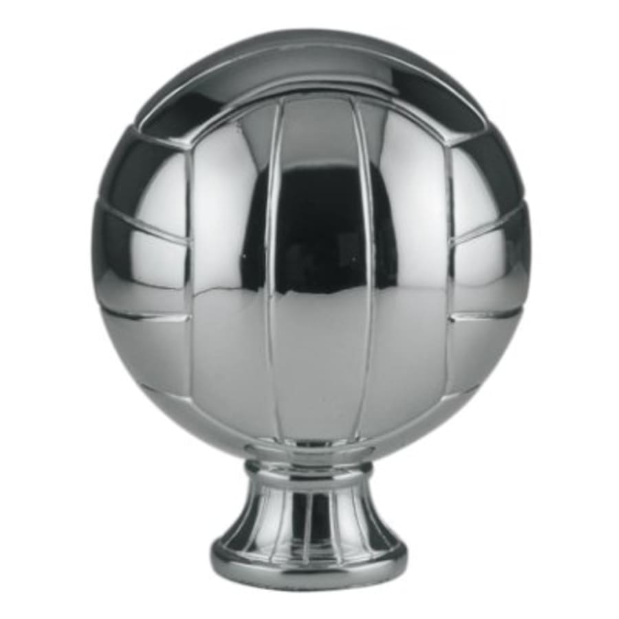 5 1/2" Silver Volleyball Resin