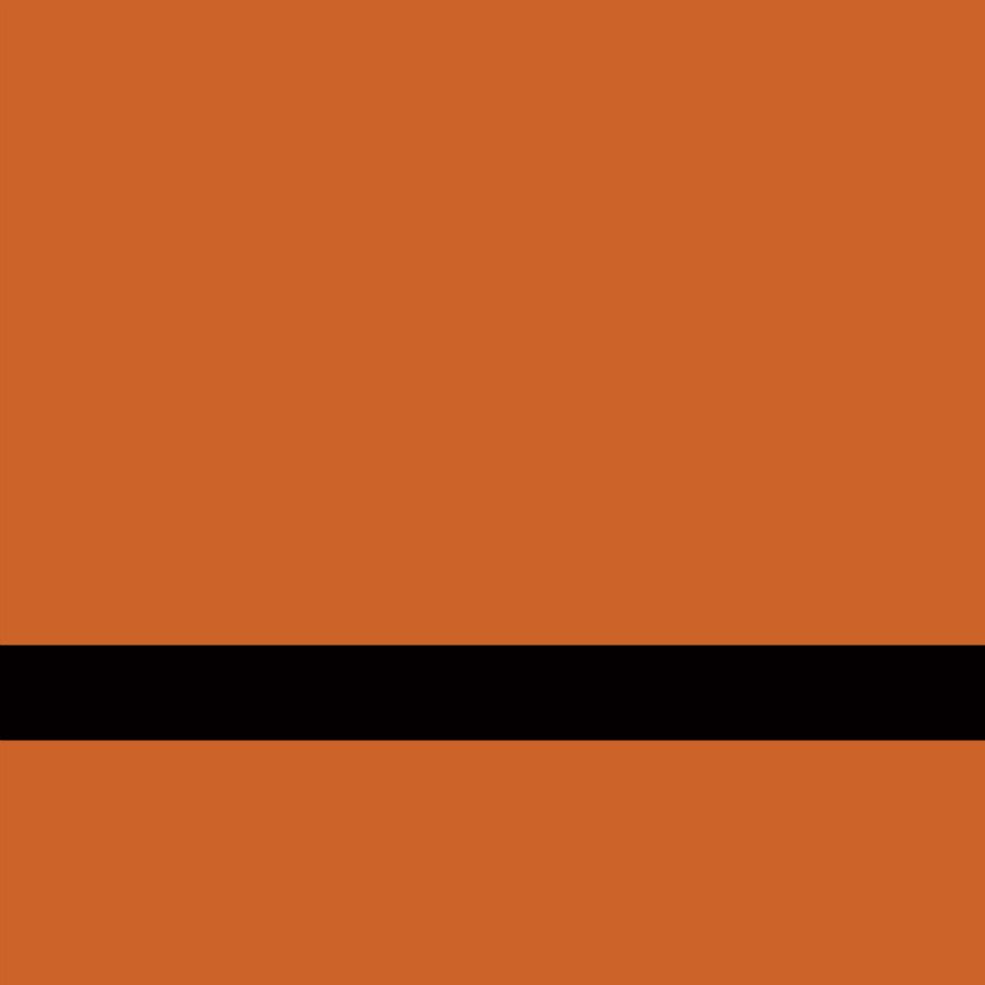 12" x 24" x 1/16" Gloss-Brushed Orange/Black Satin Rotary Engravable Plastic