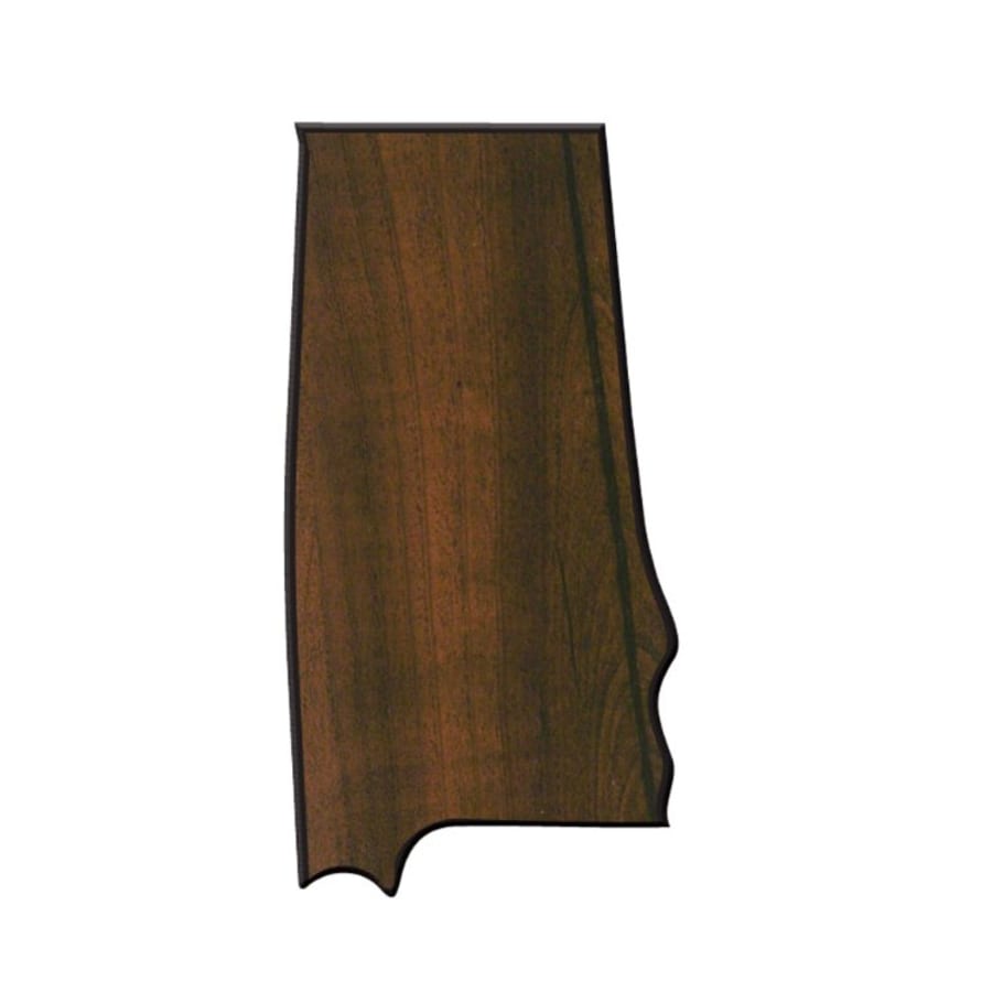 5 5/8" x 10 1/2" Walnut Finish Black Edge Alabama State Plaque