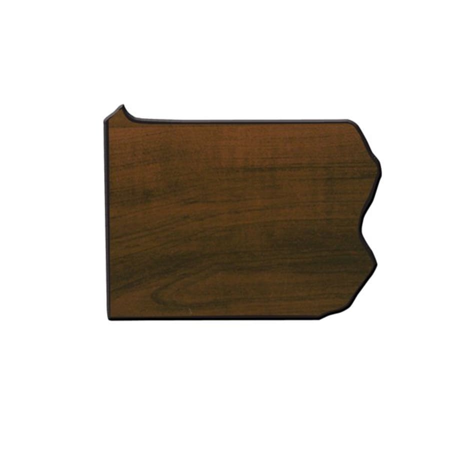 6 1/2" x 8 1/2" Walnut Finish Black Edge Pennsylvania State Plaque