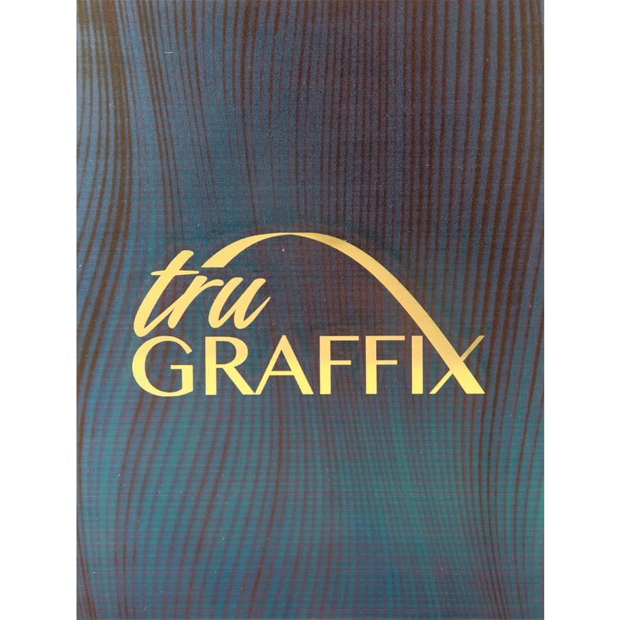 12" x 24" x .018" Blue Wave Tru Graffix Brass Plated Steel