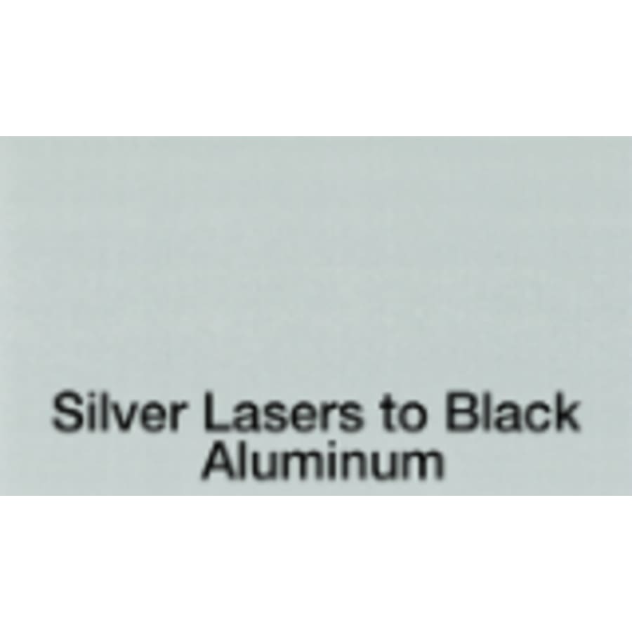12" x 24" x .020" Silver/Black Ultra Laser Aluminum