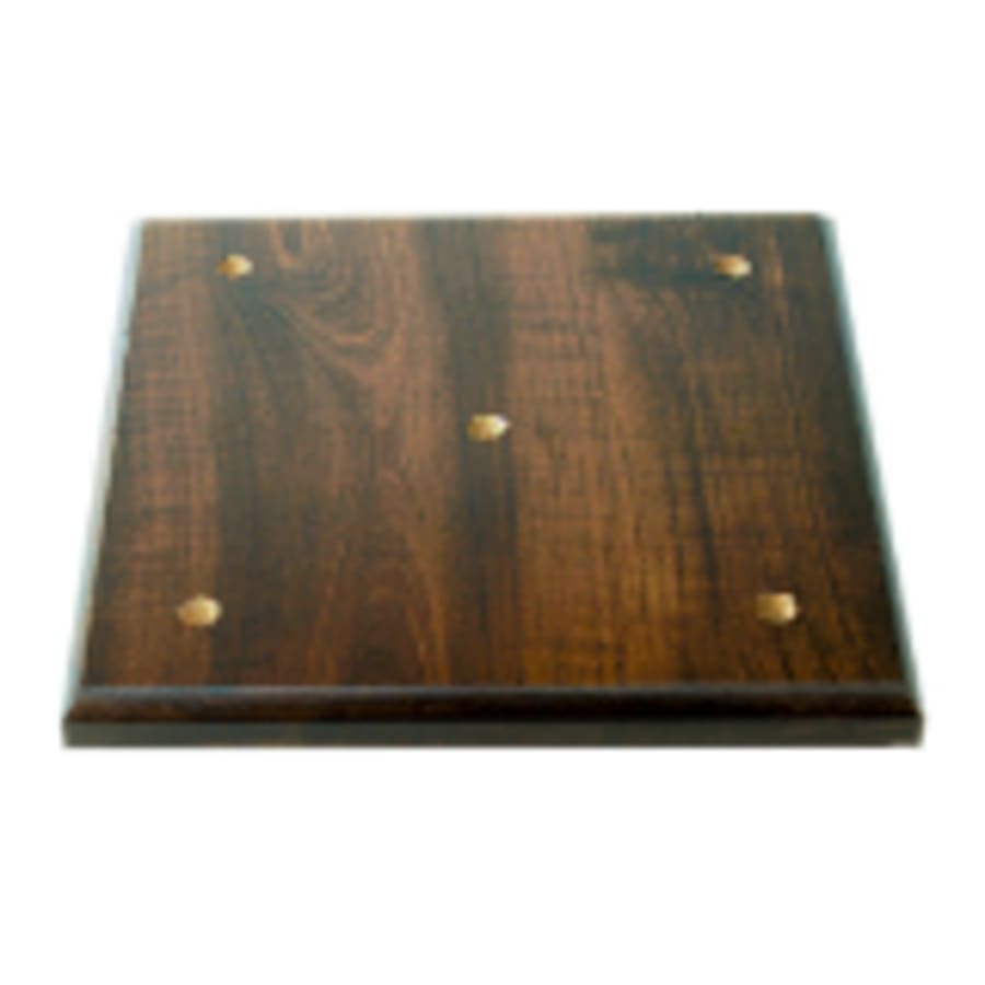7 1/4" x 7 1/4" x 5/8" Value Cherry Finish Slant Front 4-Post Lid Only