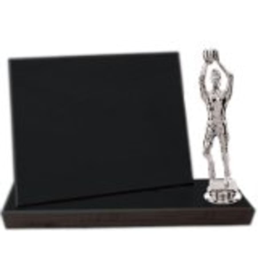 8" x 6" Value Black Finish Standup Plaque