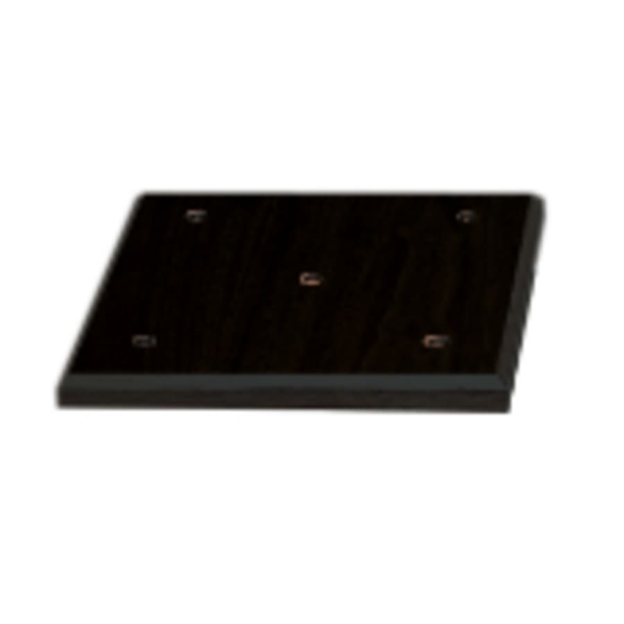 7 1/4" x 7 1/4" x 5/8" Value Matte Black Finish Economy 4-Post Lid