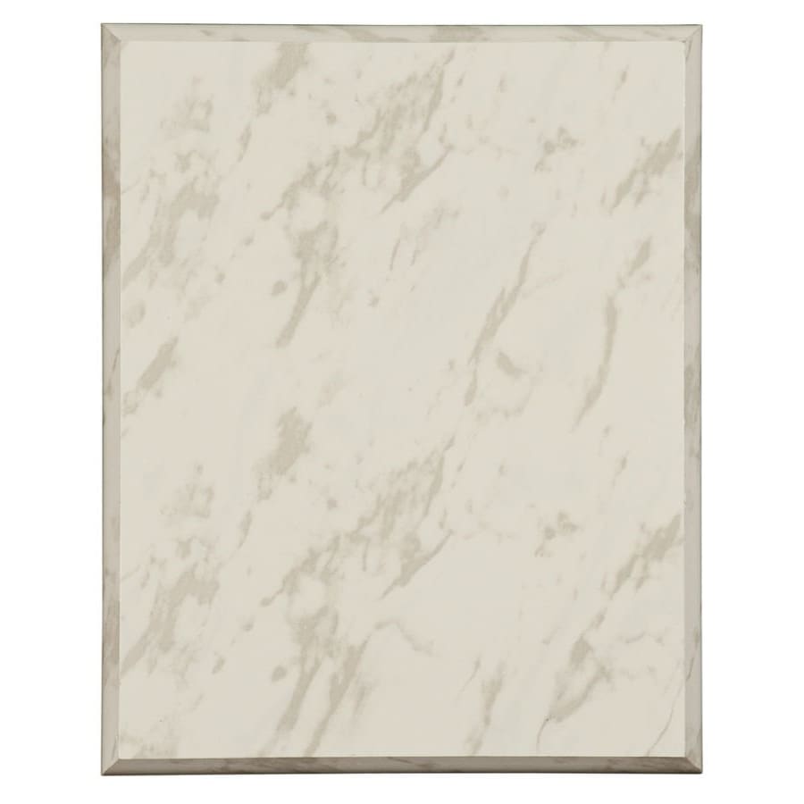 7" x 9" Value White Marble Finish Plaque