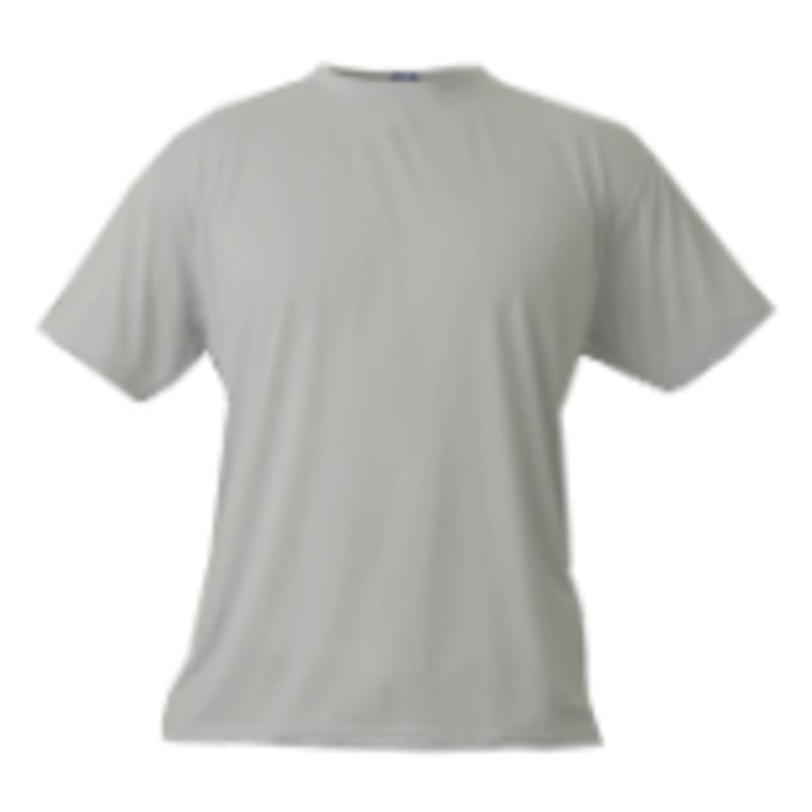 X-Small Athletic Grey Solar Performance Micro-Fiber Short Sleeve T-Shirt