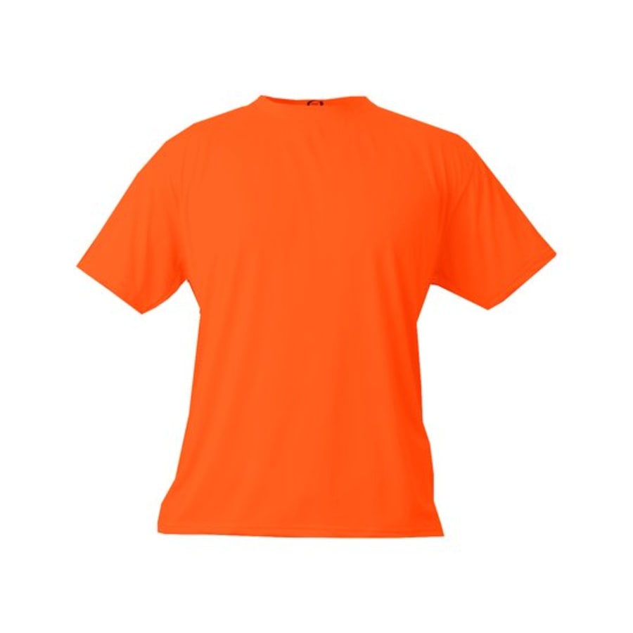 X-Small Safety Orange Short Sleeve Basic T-Shirt