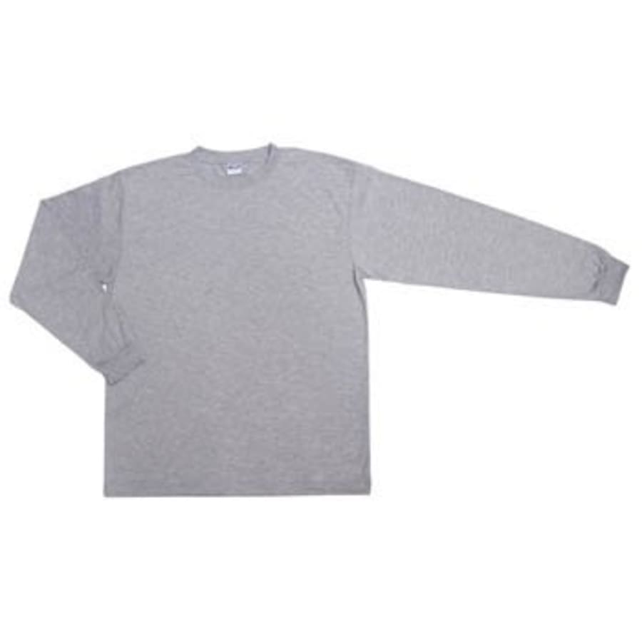 X-Small Ash Heather Long Sleeve Basic T-Shirt