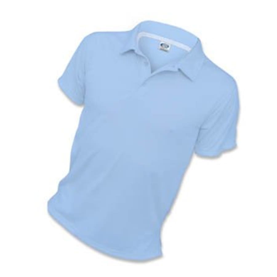 X-Small Blizzard Blue Performance Short Sleeve Polo