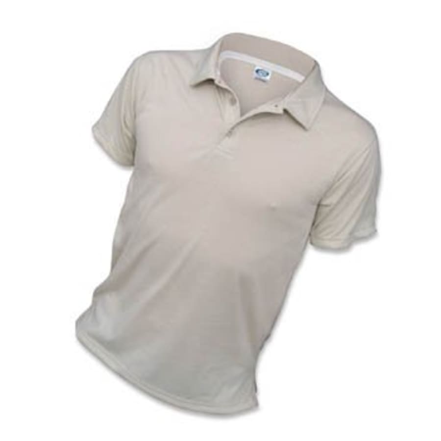 X-Small Sand Performance Short Sleeve Polo
