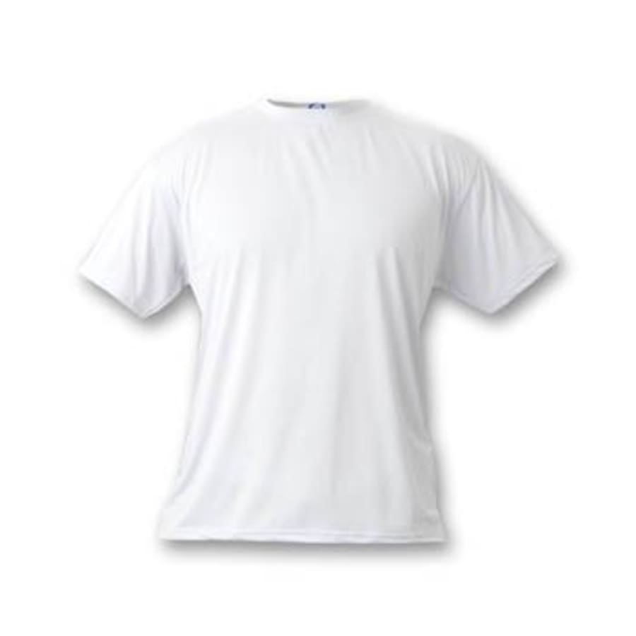 Youth Small White Short Sleeve Basic T-Shirt