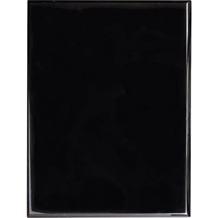 9" x 12" Value Black Piano Finish Plaque
