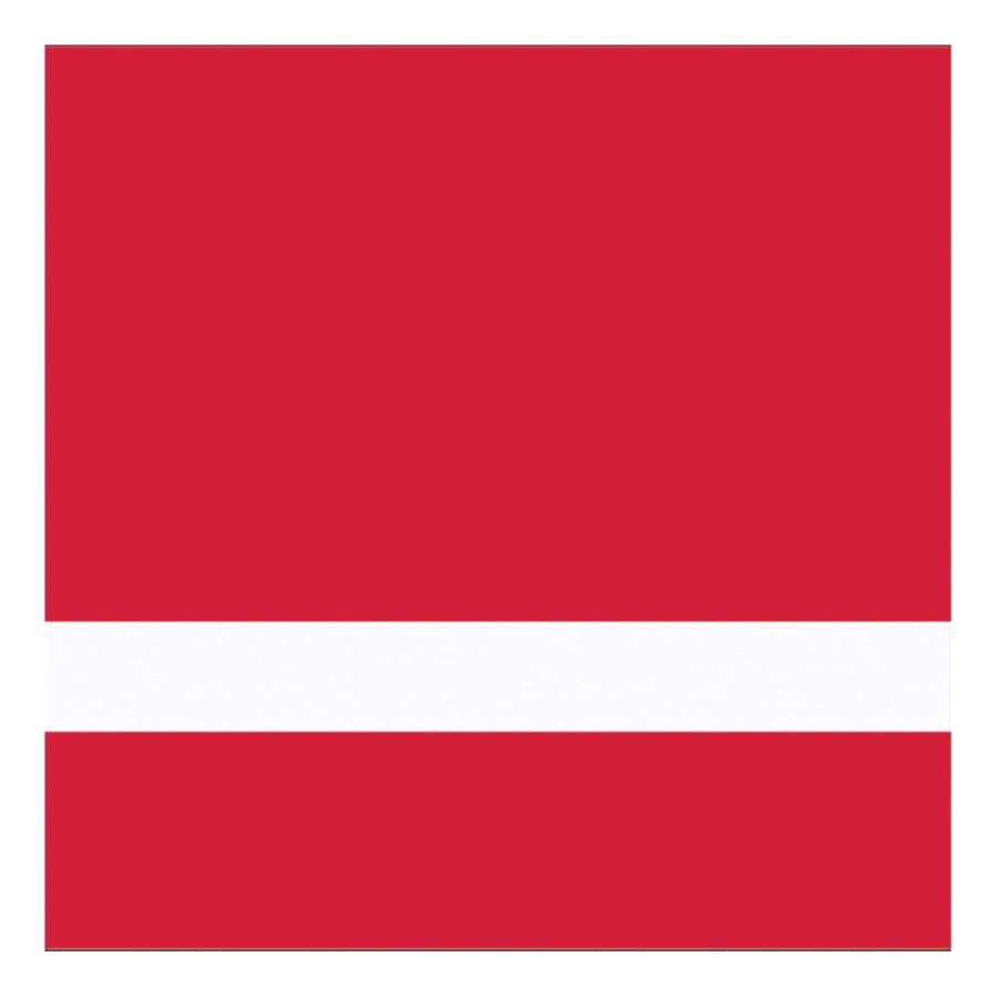 24" x 49" x 1/16" Red/White Duets Ultimates