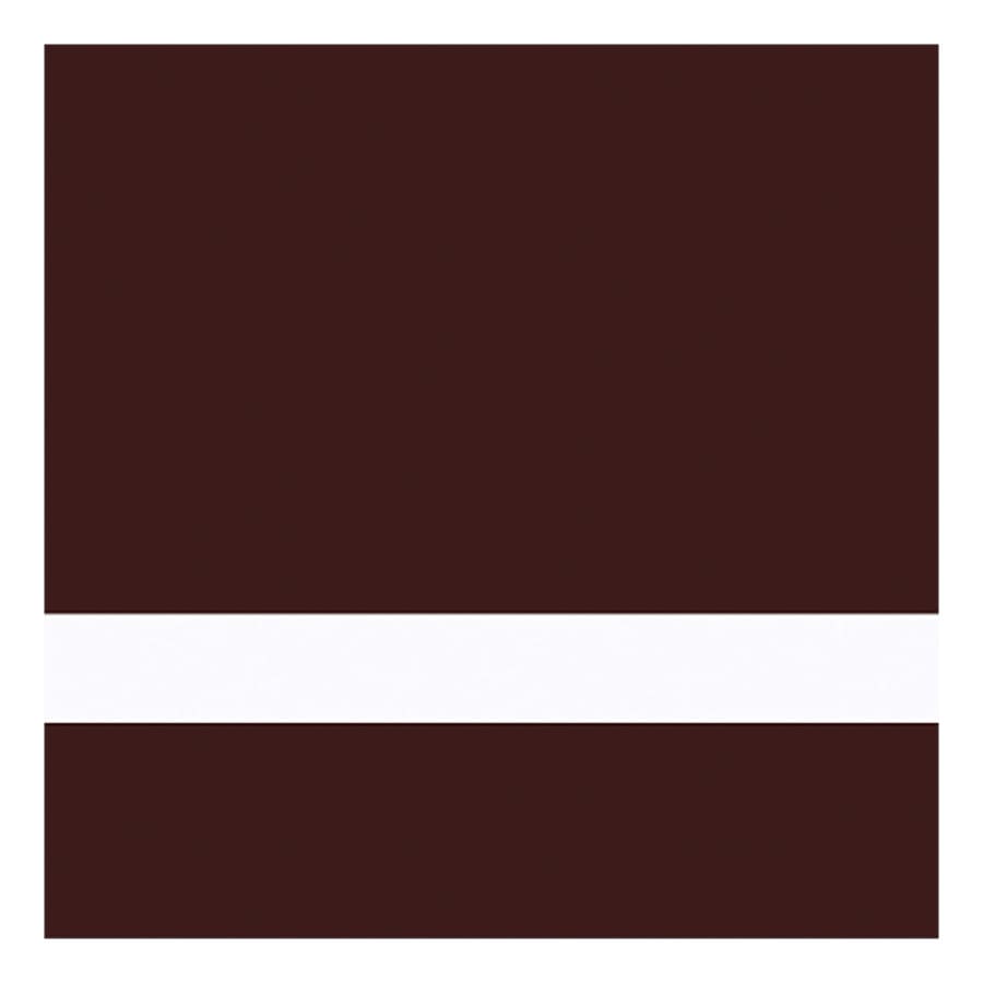 24" x 49" x 1/8" Chocolate Brown/White Duets Ultimates