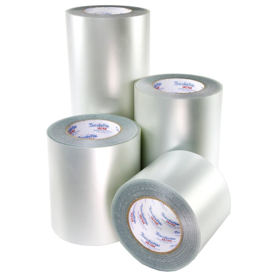 12" x 100 YD TransferRite Ultra Clear 1310 Medium Tack Application Transfer Film