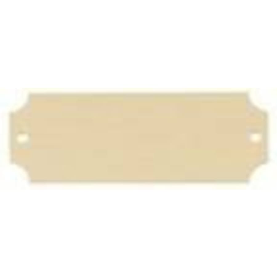 2 1/2" x 7/8" Bright Gold Brass Perpetual Plate