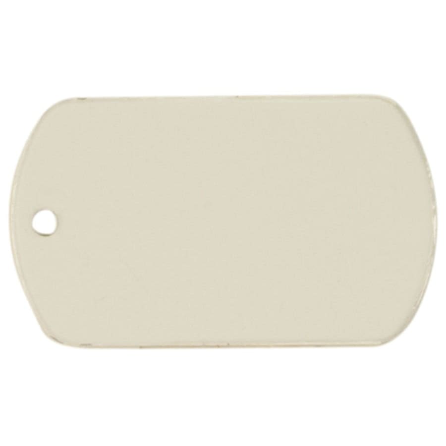 1 1/8" x 1 7/8" White Sublimatable Dog Tag