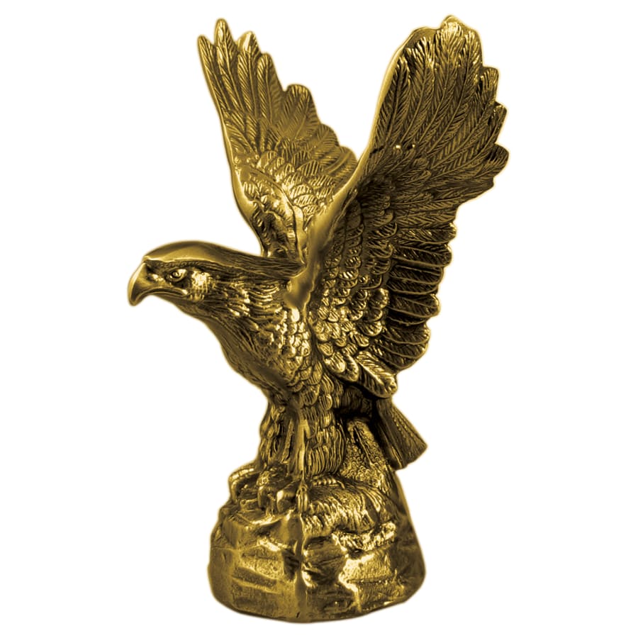 8 5/8" Antique Gold Metal Eagle