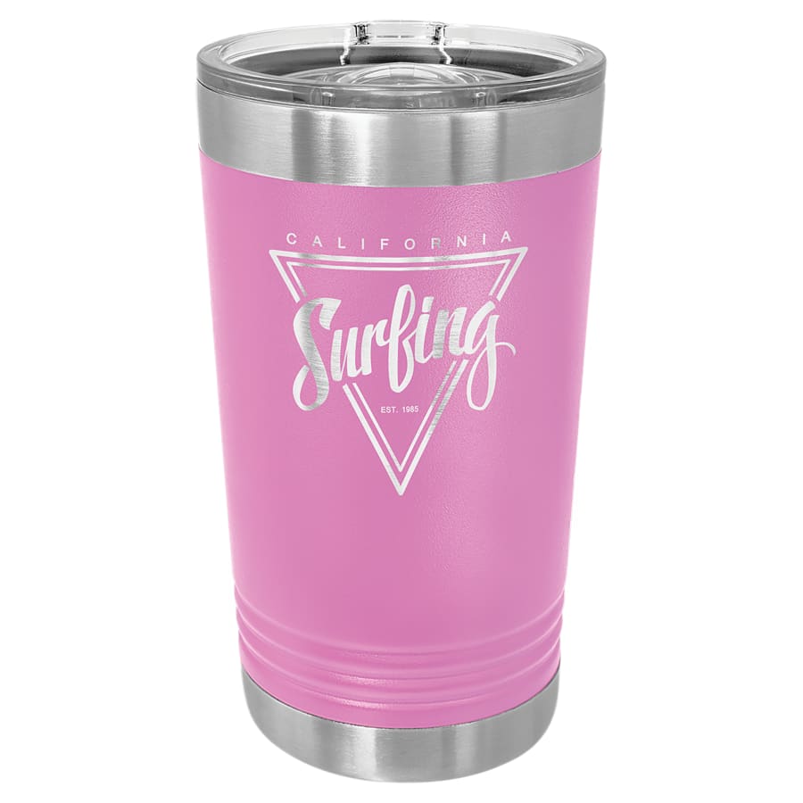Polar Camel Light Purple 16 oz. Pint with Slider Lid