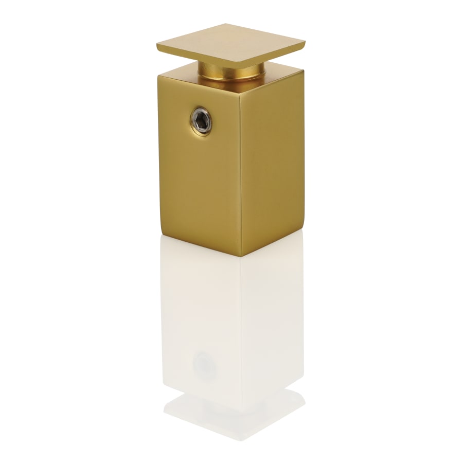 .63" x .63 x 1.00" Satin Gold Low Profile, Tamper-Resistant Stand-Offs/4 Pieces per Package, Price is per Piece