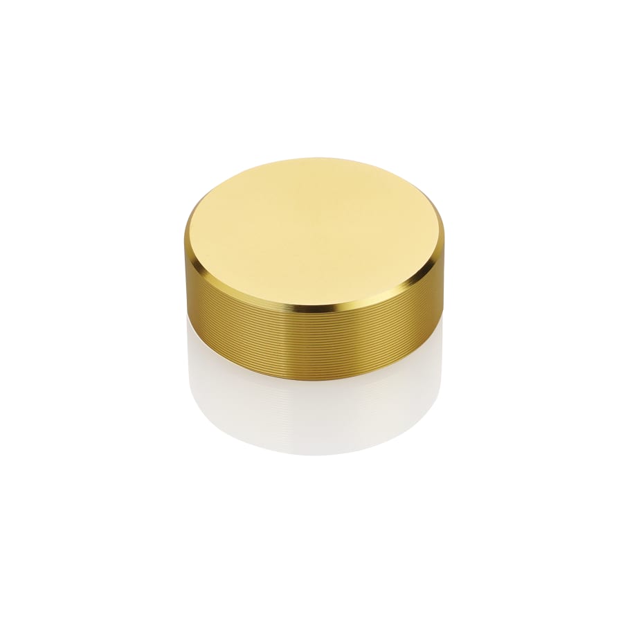 .87" Diameter Satin Gold Screw Cap Stand Offs PCKGD 4 PCS-PRICE BY PC