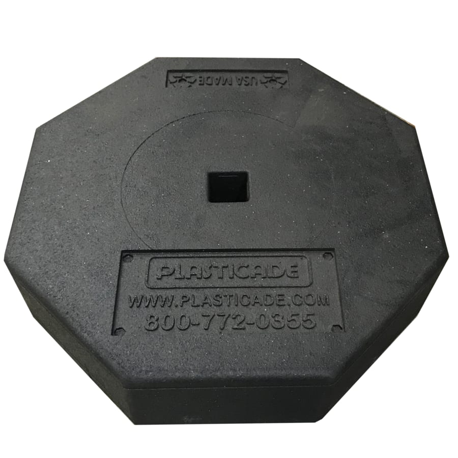 18 1/2" x 18 1/2" 60 lb. Rubber Base, No Wheels