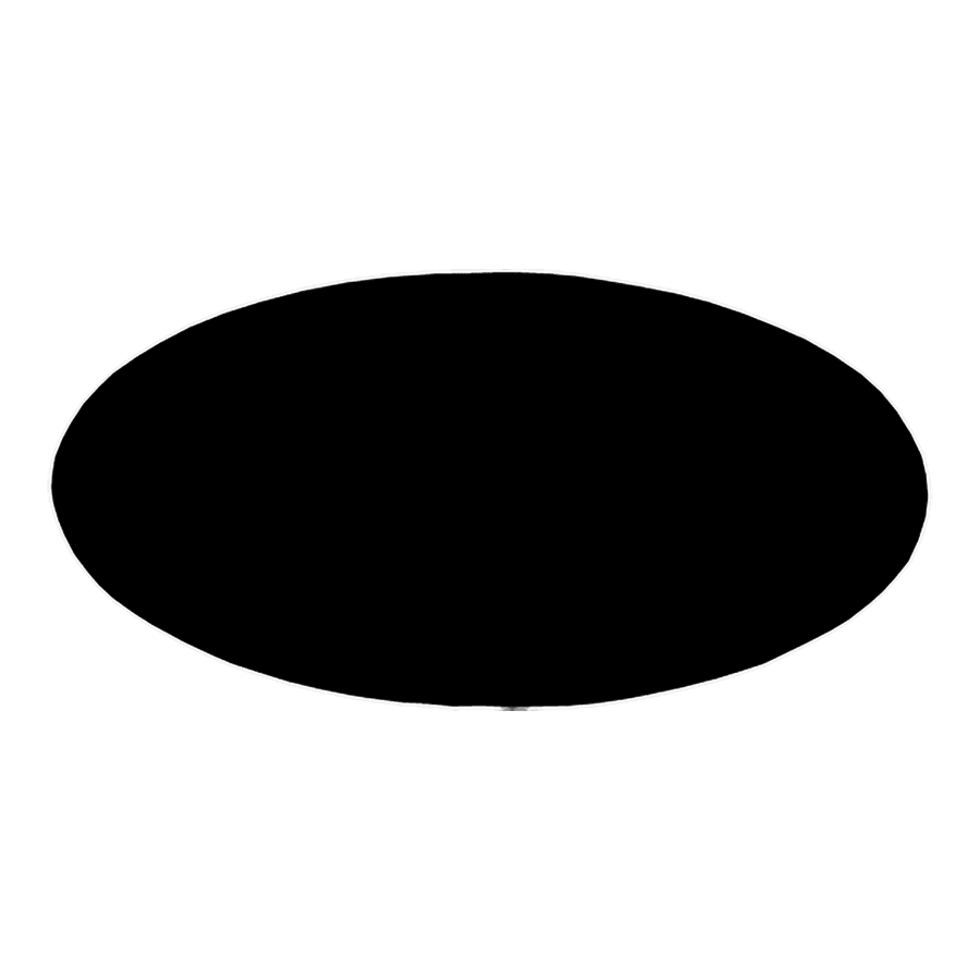 3" x 1 1/2" Black/White Oval Plastic Badge Blank