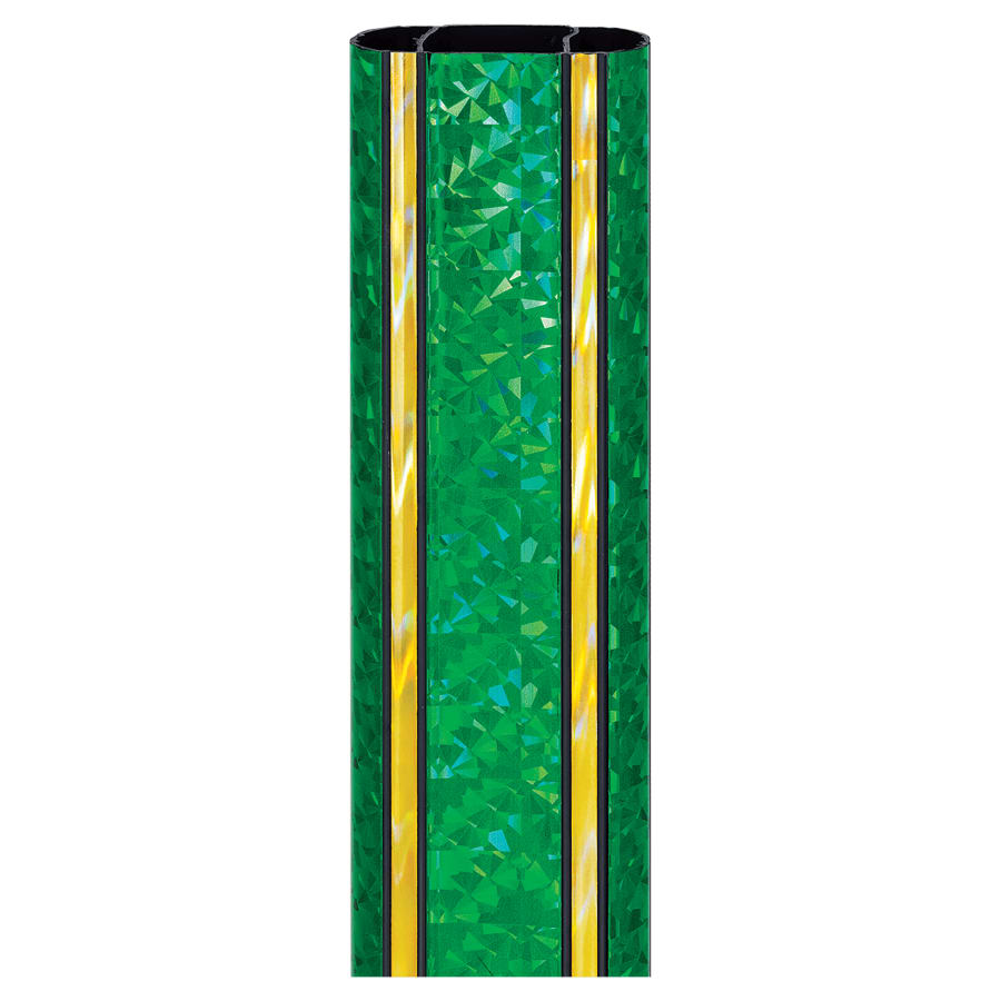 45" Rectangle Green/Gold Illusion Trophy Column