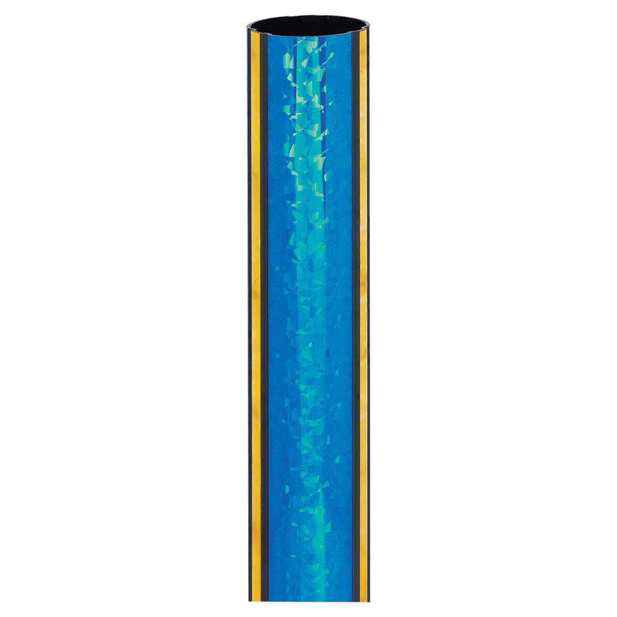 45" Round Blue/Gold Illusion Trophy Column