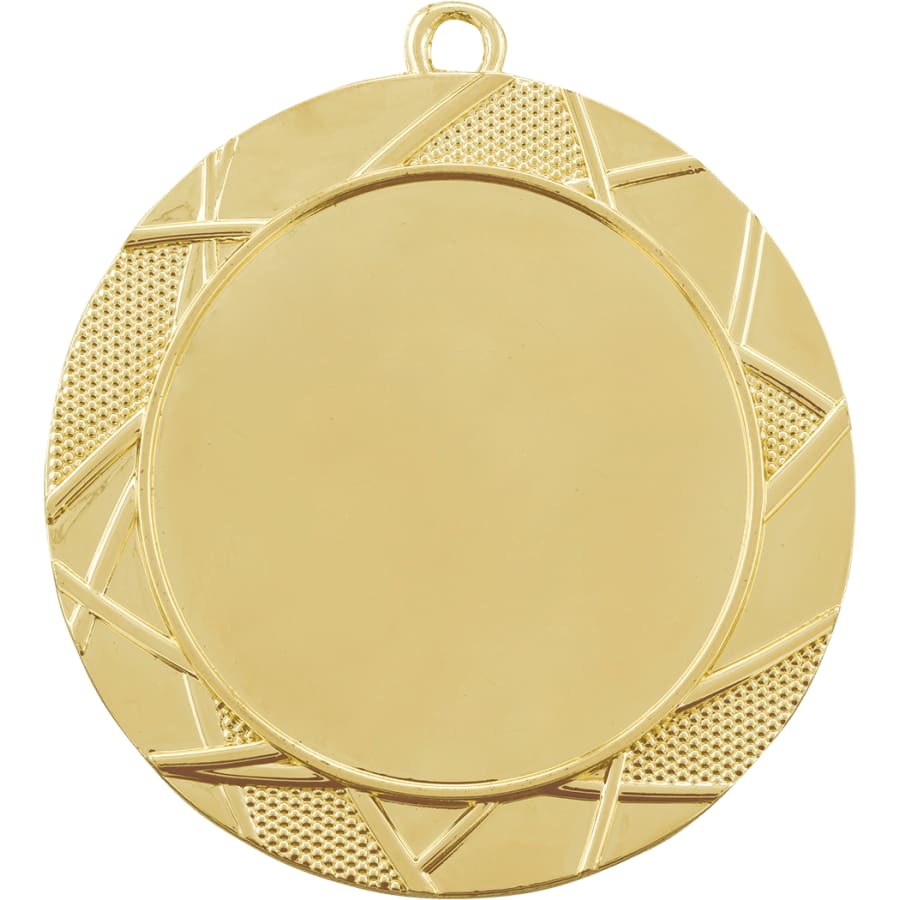 2 3/4" Bright Gold Deco 2" Insert Holder Medal