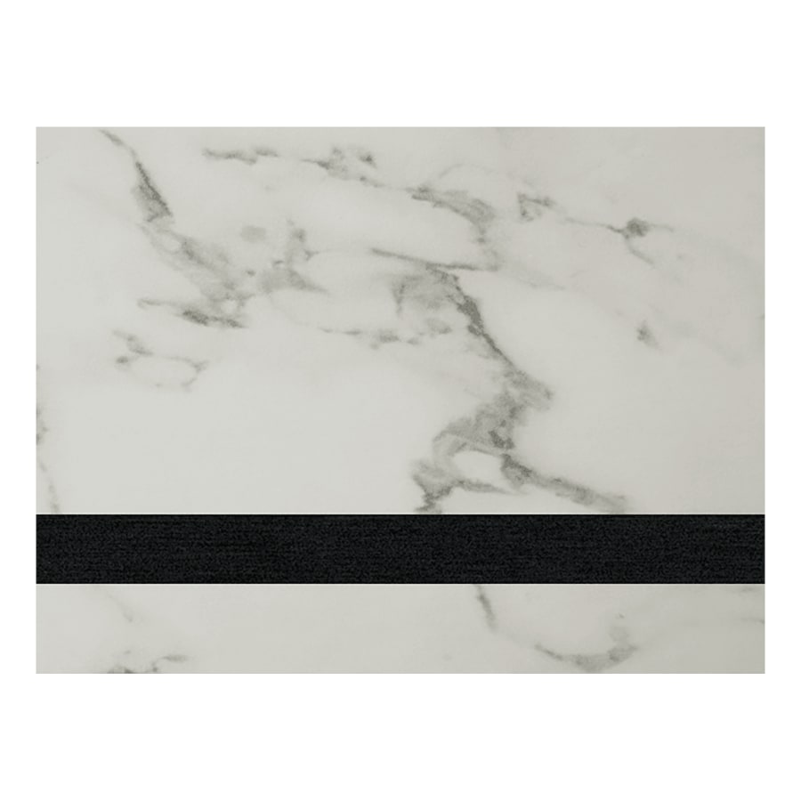 12" x 24" White Marble Laserable Leatherette Sheet Stock with Kota Pro Adhesive