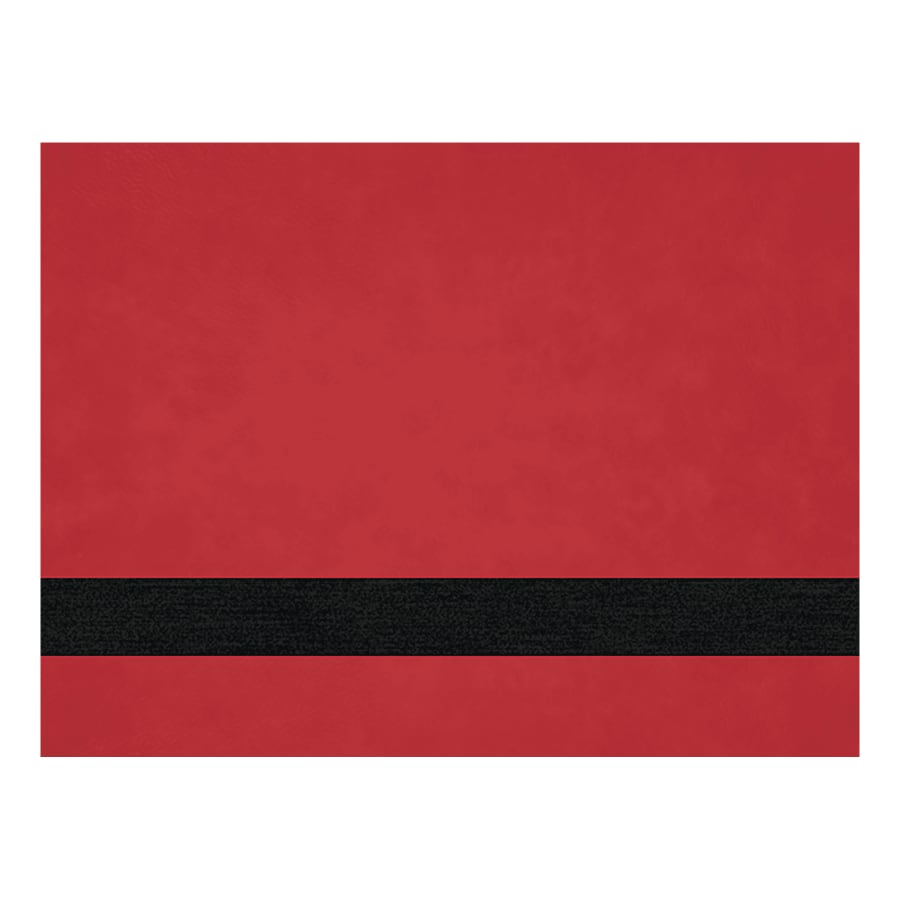 12" x 24" Red Laserable Leatherette Sheet Stock with Kota Pro Adhesive