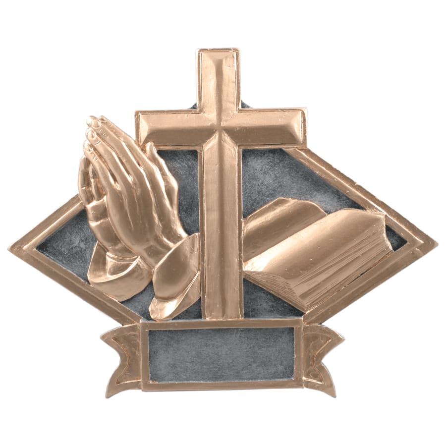 8 1/2" x 6" Religious Diamond Plate Resin