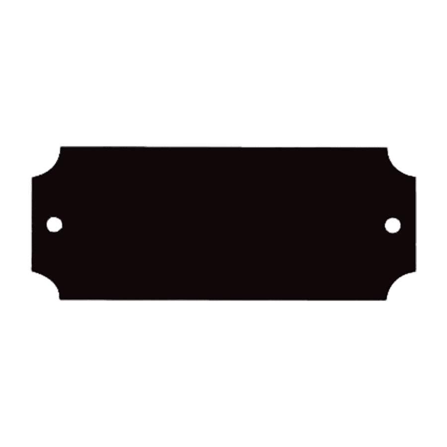 2 1/2" x 1" Black Brass Laserable Perpetual Plate