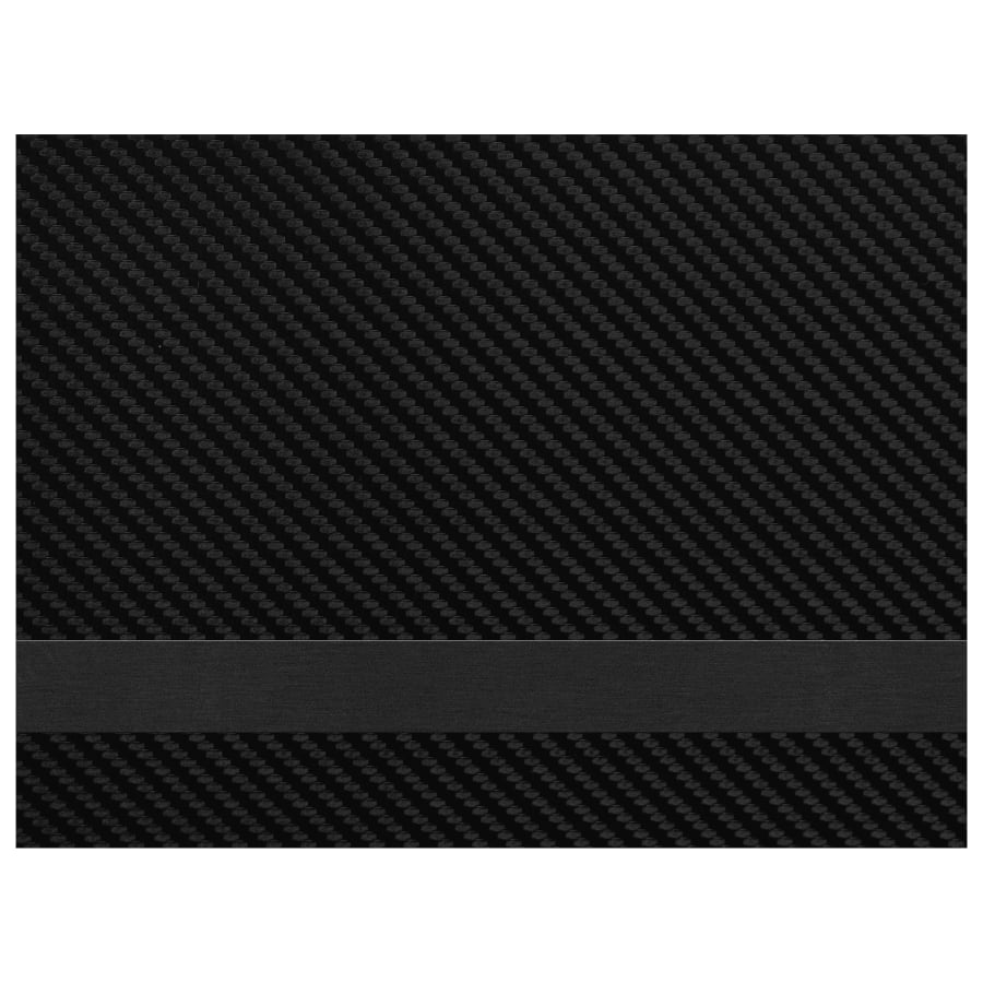 12" x 24" Black Carbon Fiber/Black Laserable Leatherette Sheet Stock