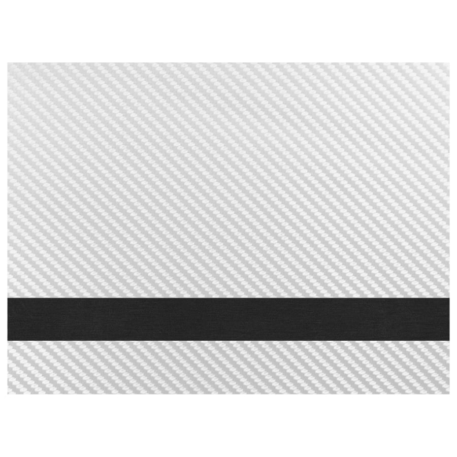 12" x 18" Silver Carbon Fiber/Black Laserable Leatherette Sheet Stock with Adhesive